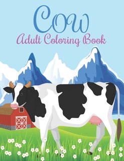 Front cover_Cow Adult Coloring Book