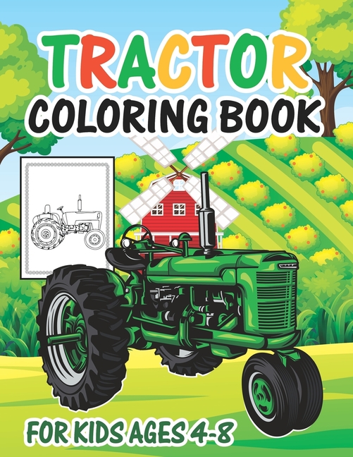 Couverture_Tractor Coloring Book for Kids Ages 4-8