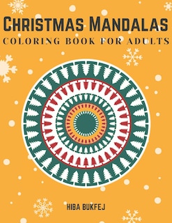 Front cover_Christmas Mandalas Coloring Book for Adults