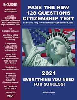 Front cover_Pass the New 128 Questions Citizenship Test