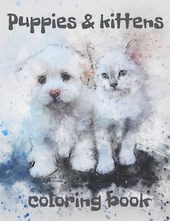 Front cover_Puppies and Kittens Coloring Book