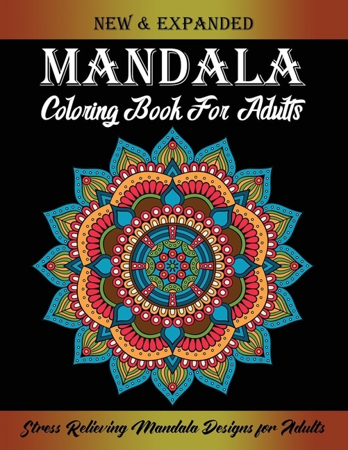 Mandala Coloring Book For Adults: 50 Easy Mandalas: Relaxing Coloring Book for Beginner with Easy and Fun Stress Relieving Mandala Designs for Adults