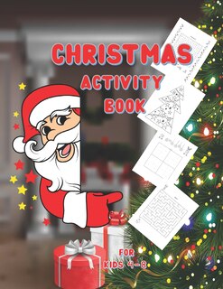 Front cover_Christmas Activity Book for Kids Ages 4-8
