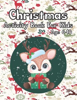Front cover_Christmas Activity Book for Kids Age 6-10