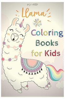 Front cover_llama coloring book for kids