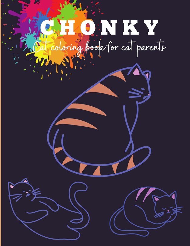 Front cover_Chonky Cat Coloring Book