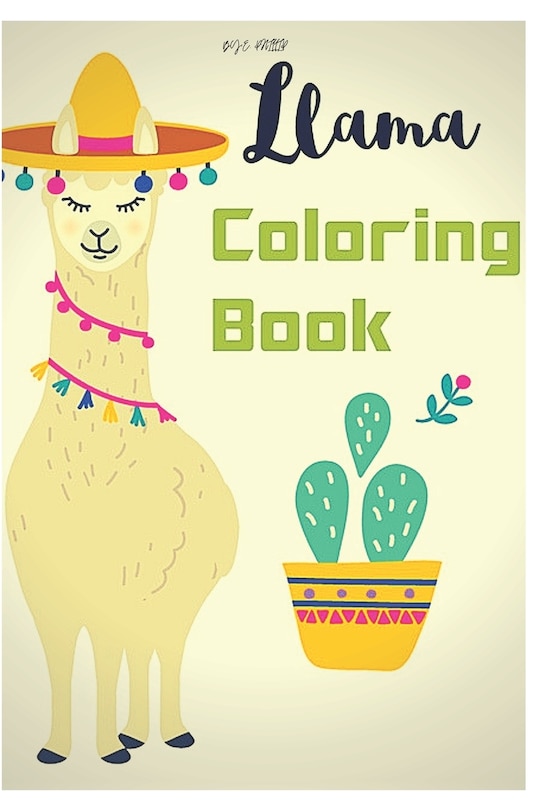 Front cover_llama coloring book