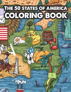 Front cover_The 50 States of America Coloring Book
