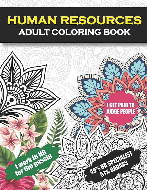 Front cover_Human Resources Adult Coloring Book