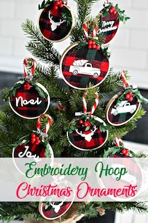 Couverture_Embroidery Hoop Christmas Ornaments
