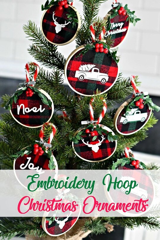 Couverture_Embroidery Hoop Christmas Ornaments