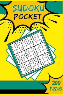 Sudoku Pocket: Compact Size, Travel-Friendly Book with 200 Easy to Hard Sudoku Puzzles and Solutions - Pretty Pocket-Size Sudoku Puzzle Book for Adults