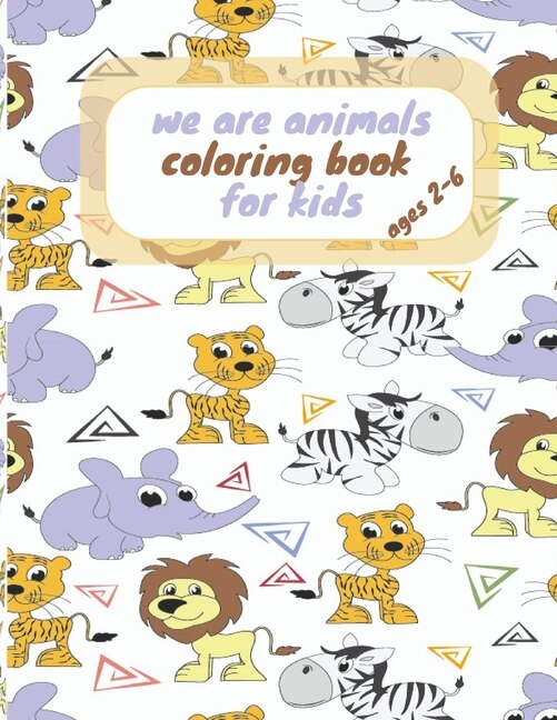Couverture_We are animals coloring book for kids
