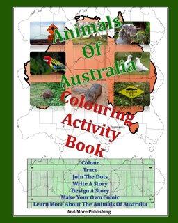 Front cover_Animals Of Australia Colouring Activity Book