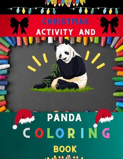 Front cover_Christmas activity and panda coloring book