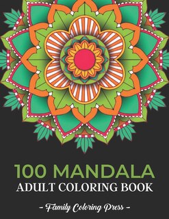 Couverture_100 Mandala Adult Coloring Book