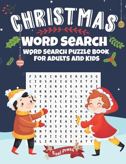 Front cover_Christmas Word Search - Word Search Puzzle Book For Adults And Kids