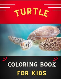 Front cover_Turtle coloring book for kids