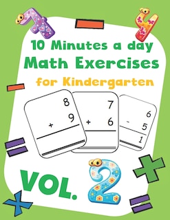 Front cover_10 Minutes a day Math Excercise for Kindergarten Vol.2