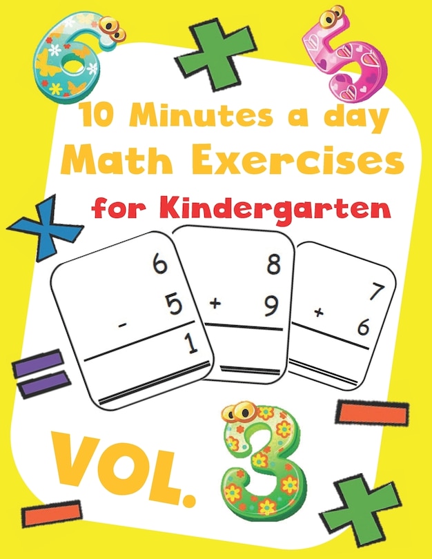 Couverture_10 Minutes a day Math Excercise for Kindergarten Vol.3