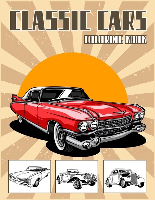 Front cover_Classic Cars Coloring Book