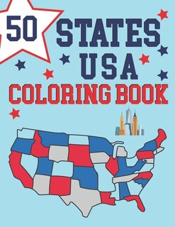 Front cover_50 States Of America Coloring Book