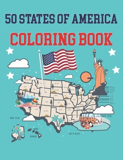 Front cover_50 States Of America Coloring Book