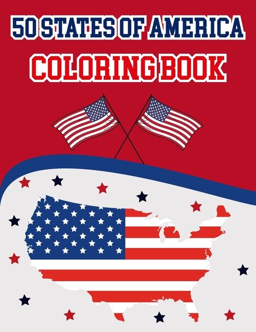 Front cover_50 States Of America Coloring Book