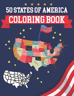 Front cover_50 States Of America Coloring Book