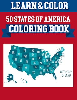 Front cover_50 States Of America Coloring Book