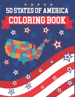 Front cover_50 States Of America Coloring Book
