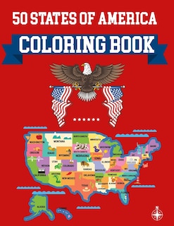 Front cover_50 States Of America Coloring Book