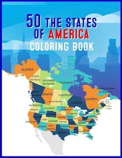 Front cover_50 The States of America Coloring Book