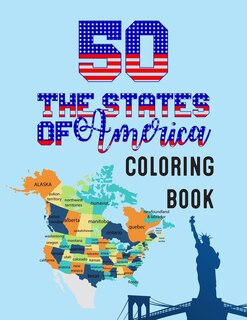 Front cover_50 The States of America Coloring Book