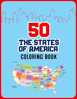 Front cover_50 The States of America Coloring Book