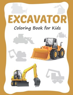 Front cover_Excavator Coloring Book for Kids