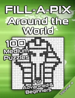 Front cover_Medium Fill-A-Pix Logic Grid Puzzle Book Around the World