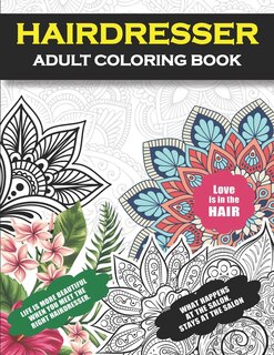 Front cover_Hairdresser Adult Coloring Book