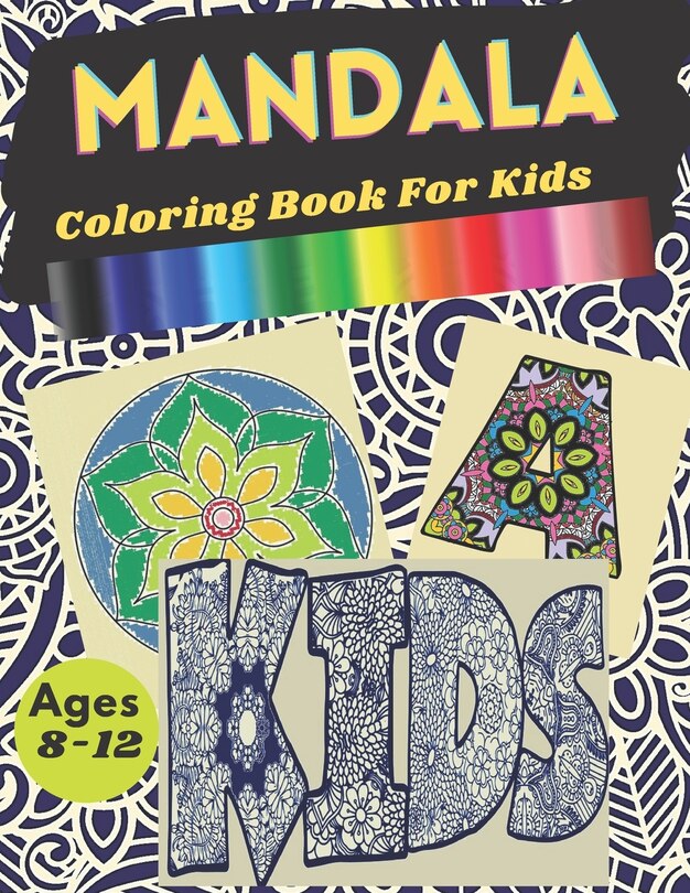 Couverture_Mandala Coloring Book For Kid Ages 8-12