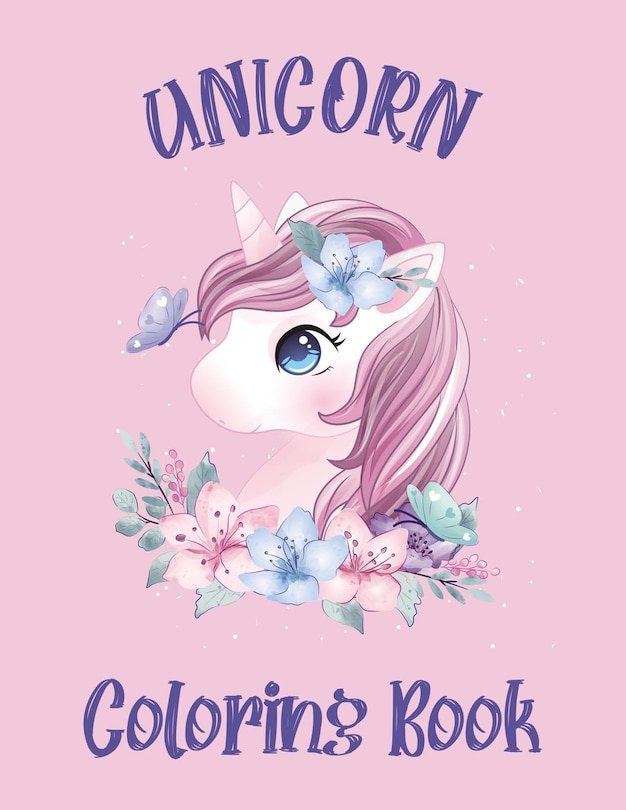 Front cover_Unicorn Coloring Book