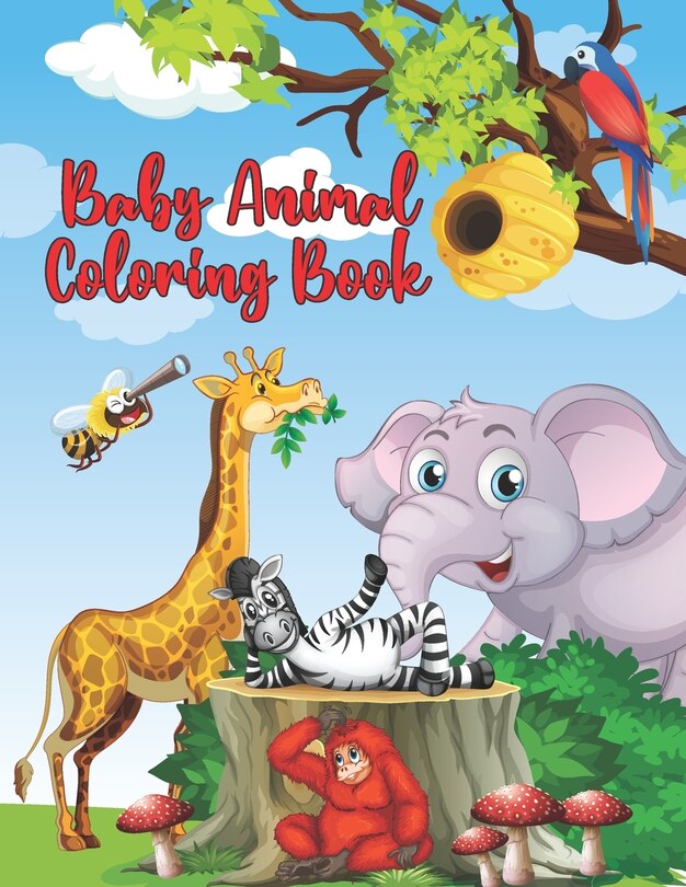 Front cover_Baby Animal Coloring Book