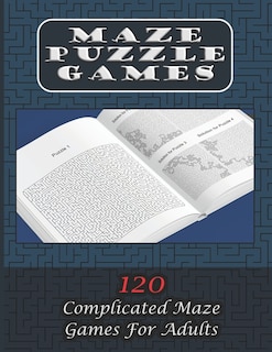 Couverture_Maze Puzzle Games 120 Complicated Maze Games For Adults