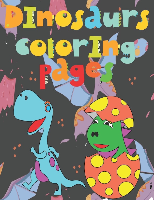 Front cover_Dinosaurs coloring pages