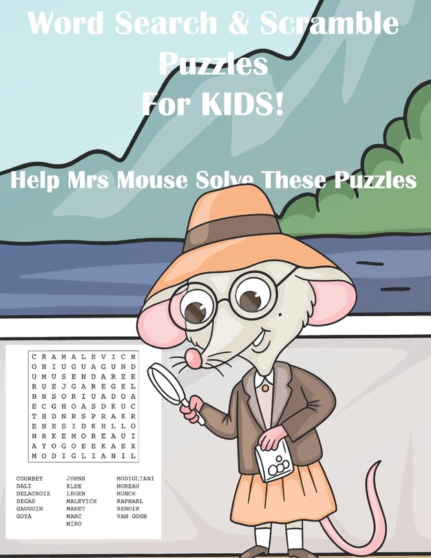 Front cover_Word Search & Scramble Puzzles For Kids!