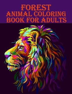 Front cover_Forest Animal Coloring Book for Adults