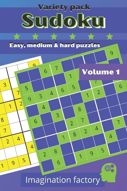 Front cover_Sudoku variety pack. Easy, medium & hard puzzles