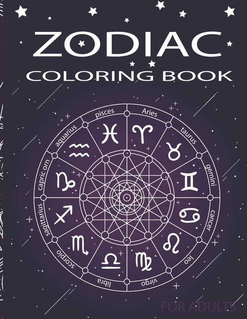 Front cover_Zodiac Coloring Book for adults