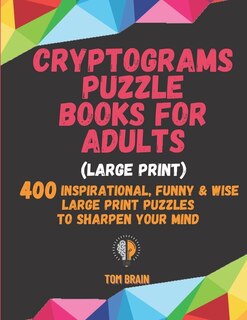Front cover_Cryptograms Puzzle Books for Adults (Large Print)