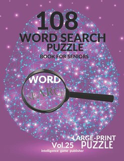 Front cover_108 Word Search Puzzle Book For Seniors Vol.25
