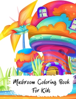 Front cover_Mushrooms Coloring Book for kids